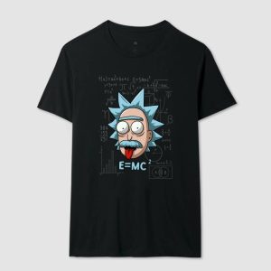Alternative view of Camiseta E=mc² Einstein Rick