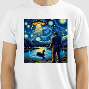 Camiseta Pé Grande, Monstro do Lago Ness e Óvnis