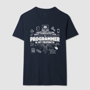 Camiseta Programar é o meu favorito 6 3c517583ceda92a9374244d2cce8f6ed