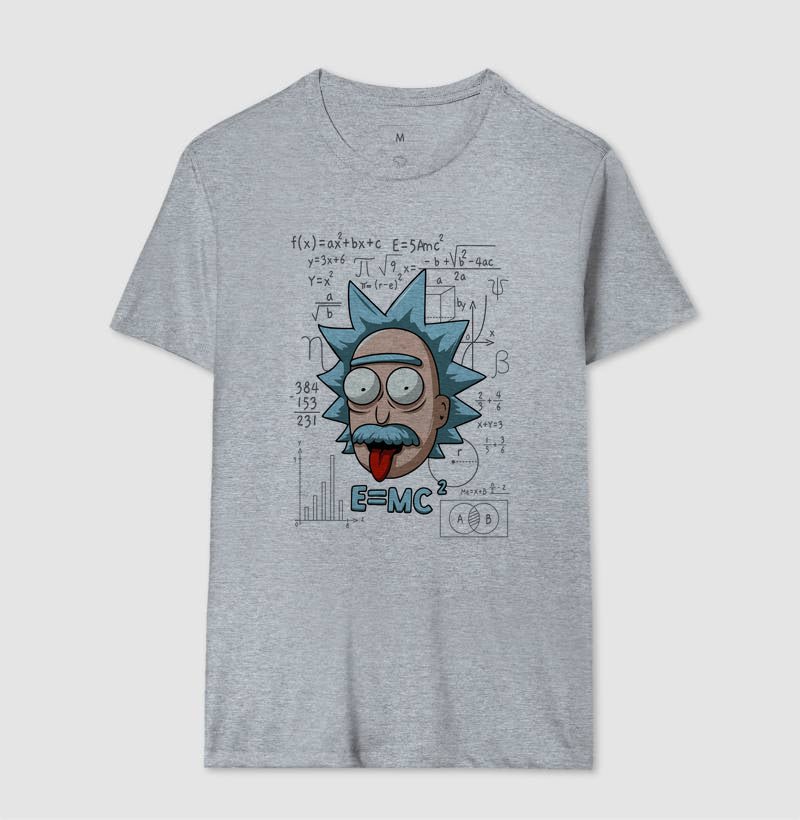 Camiseta E=mc² Einstein Rick 5 Camiseta E=mc² Einstein Rick - Imagem 5