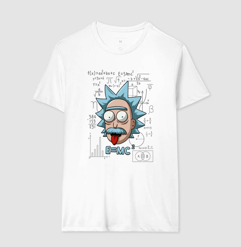 Camiseta E=mc² Einstein Rick 3 Camiseta E=mc² Einstein Rick - Imagem 3