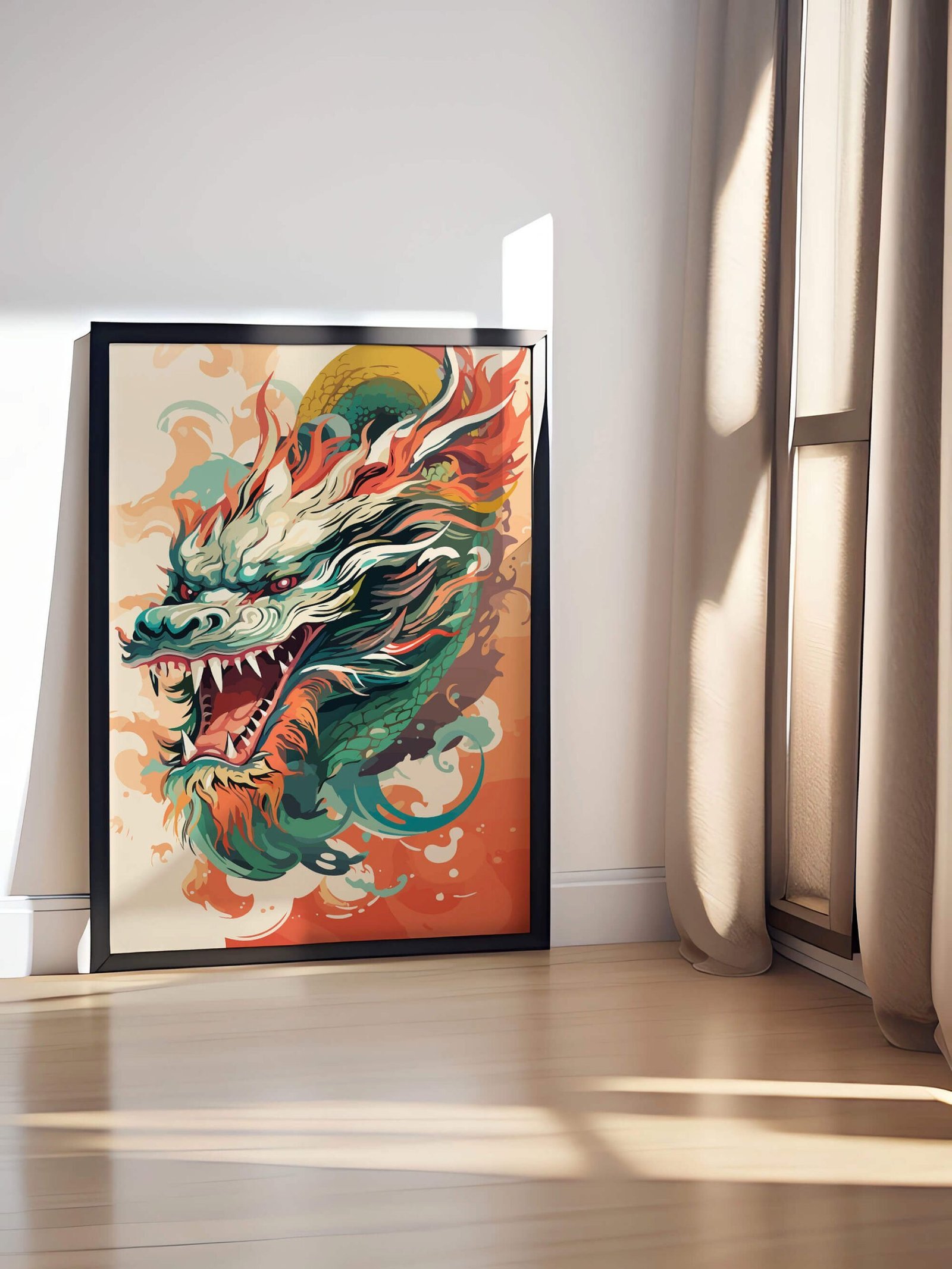 Quadro Dragão - Dragões 3 Quadro Dragão - Dragões - Imagem 3