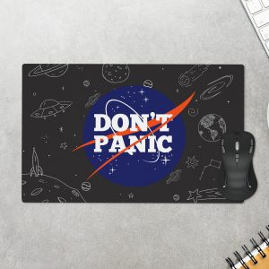 Mouse Pad Geek Don't Panic - Tamanho 35 x 25 cm