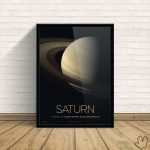 Quadro Os Anéis de Saturno- Nasa