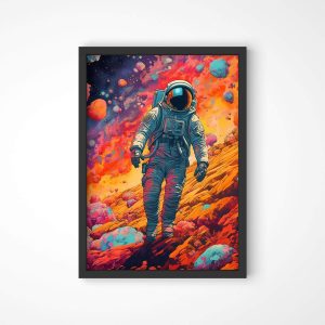 Quadro LojaNerd Astronauta Color2