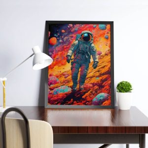 Anti Herói - A única regra: não há regras. 30 Alternative view of Quadro Astronauta Color