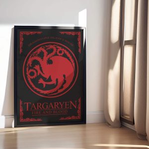 Quadro Casa Targaryen 11 Targaryen LojaNerd scaled 1