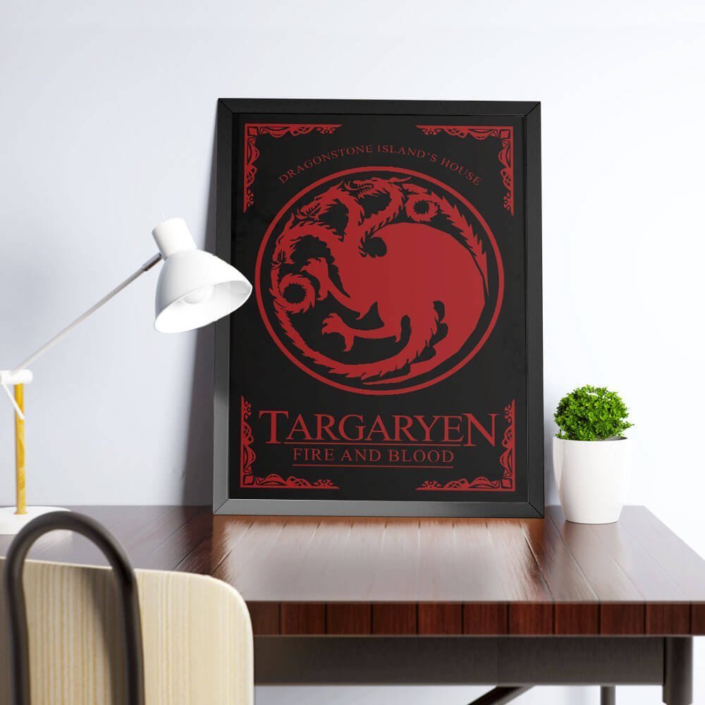Quadro Casa Targaryen 2 Quadro Casa Targaryen - Imagem 2
