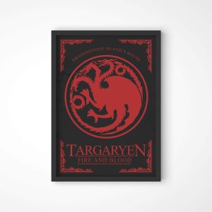 Quadro Casa Targaryen 12 Targaryen LojaNerd3