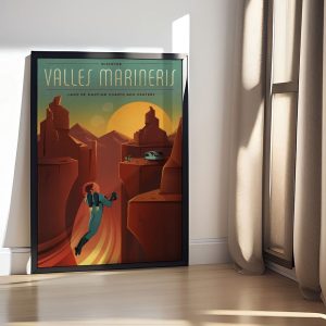 Anti Herói - A única regra: não há regras. 40 Alternative view of Quadro Valles Marineris - O Grand Canyon de Marte - Nasa