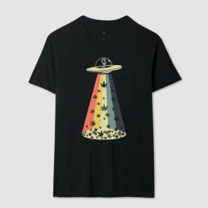 Anti Herói - A única regra: não há regras. 16 Alternative view of Camiseta Alien Maconheiro