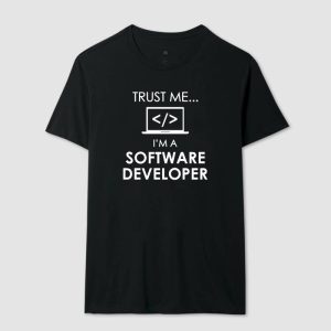 Alternative view of Camiseta Acredite em mim... Eu sou um Desenvolvedor de Software!