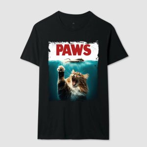 Anti Herói - A única regra: não há regras. 12 Alternative view of Camiseta Sátira com o filme Tubarão - "Tubagato"