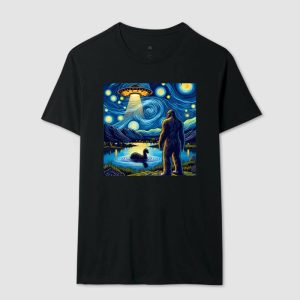 Alternative view of Camiseta Pé Grande, Monstro do Lago Ness e Óvnis