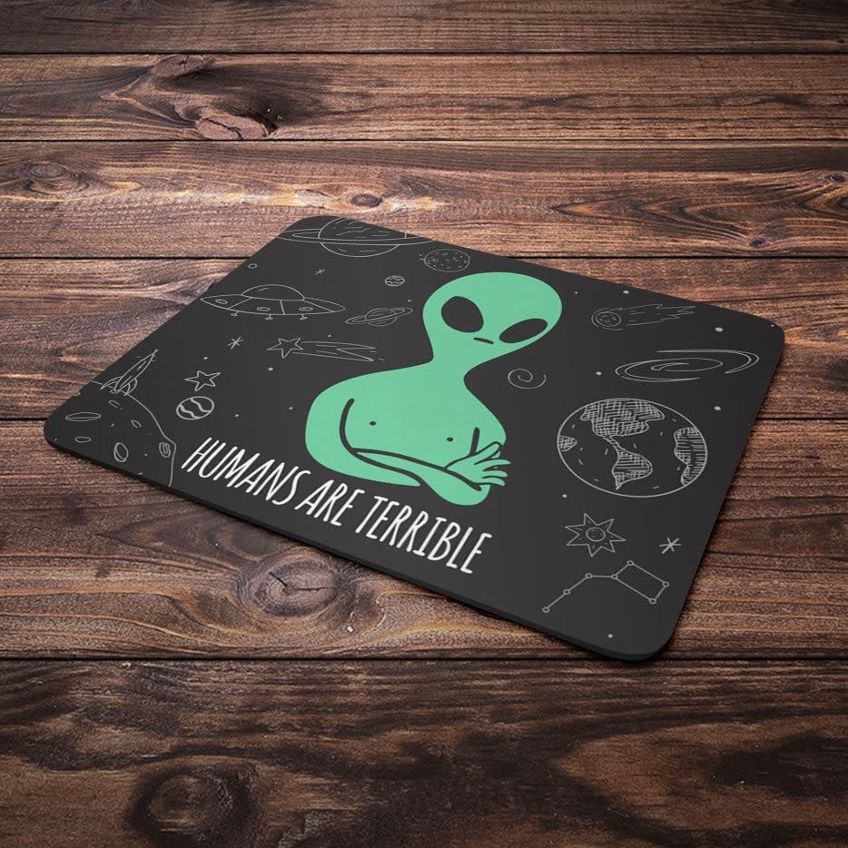 Mouse Pad Humans Are Terrible 1 Mouse Pad Humans Are Terrible