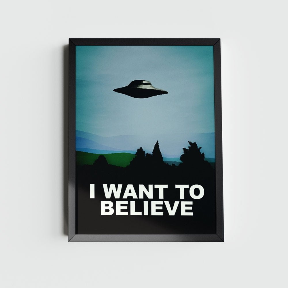 Quadro Alien I Want To Believe 1 Quadro Alien I Want To Believe