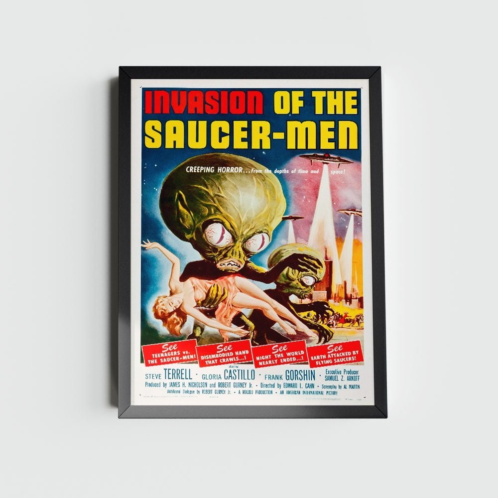 Quadro Alien Invasion Of The SaucerMen 1957 1 Quadro Alien Invasion Of The SaucerMen 1957