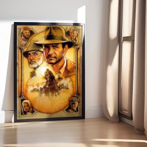 quadro indiana jones ultima cruzada loja nerd 03 scaled e1711974793938