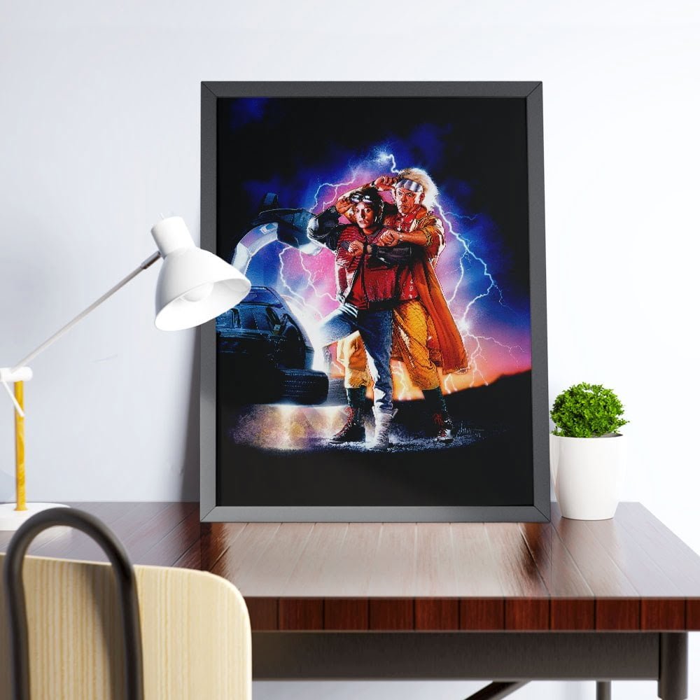 Quadro De Volta Para o Futuro - Marty McFly e Doc Brown 2 Quadro De Volta Para o Futuro - Marty McFly e Doc Brown - Imagem 2