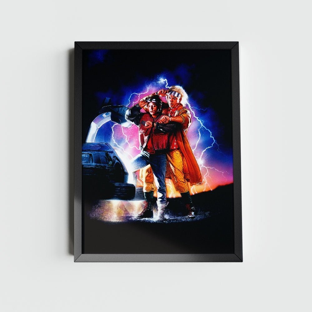 Quadro De Volta Para o Futuro - Marty McFly e Doc Brown 1 Quadro De Volta Para o Futuro - Marty McFly e Doc Brown