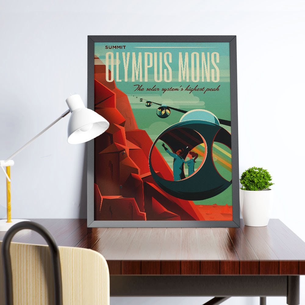 Quadro Monte Olimpo Nasa 2 Quadro Monte Olimpo Nasa - Imagem 2