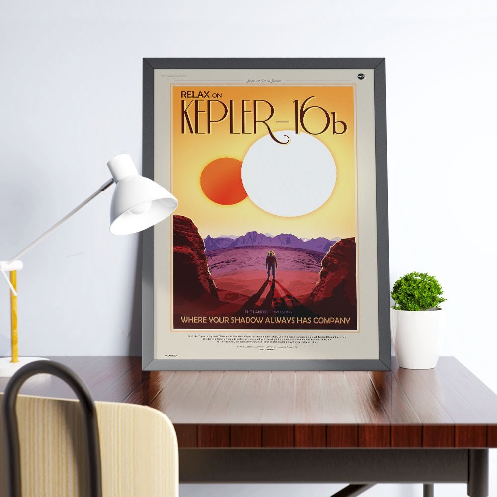 Quadro Kepler 16b - Nasa 2 Quadro Kepler 16b - Nasa - Imagem 2