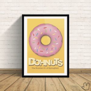 Quadro The Simpsons D'oh Donuts