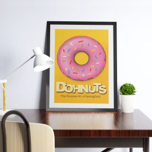 Alternative view of Quadro The Simpsons D'oh Donuts