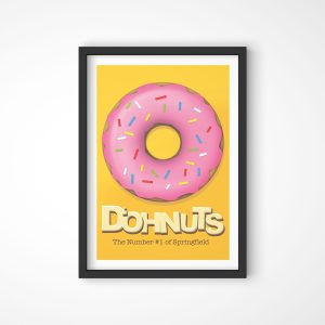 quadro the simpsons doh donuts loja nerd 04